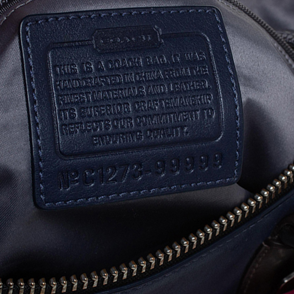 COACH Multicolor Leather Front Zip Tote - Picture 8 of 9
